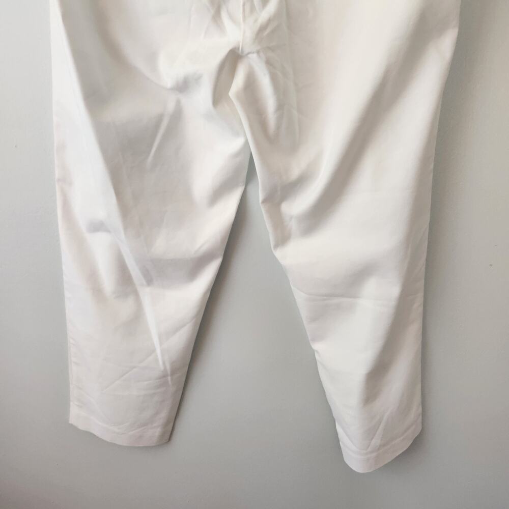 J. Jill Pants Women's 20W White Cotton Blend Coastal Chic Resort Wear Straight - Picture 6 of 16